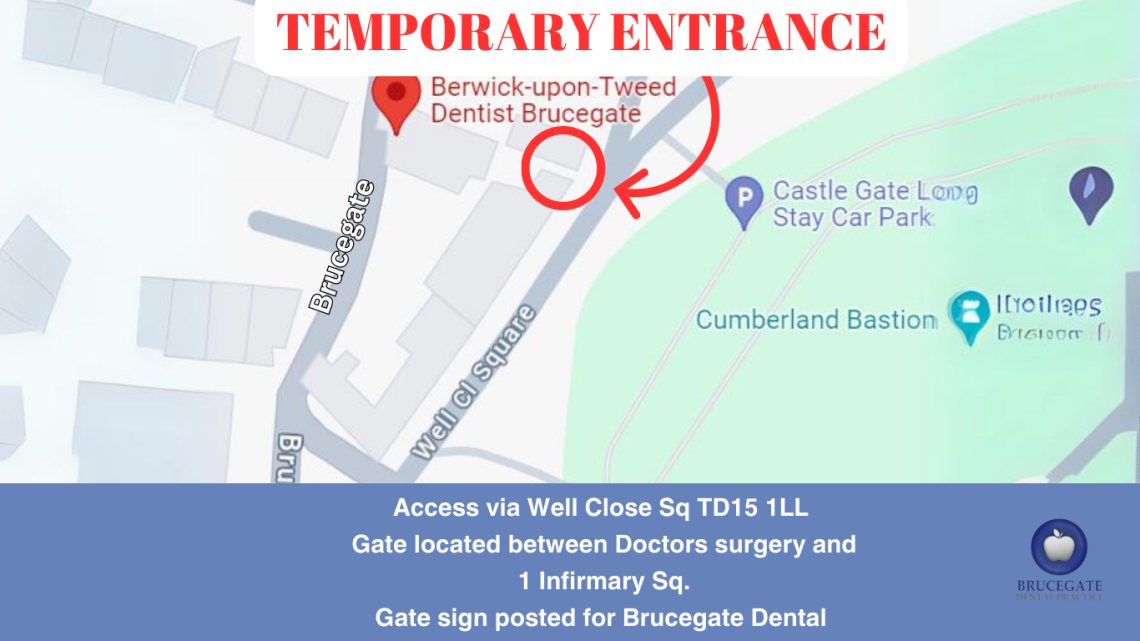 Brucegate Dental Temporary Entrance